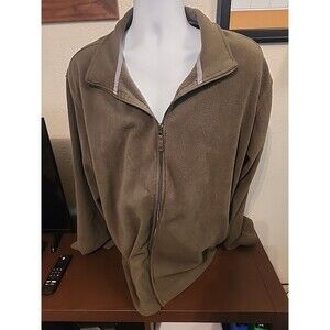 Starter Men's Army Green Full Zip Sweater Size 2XL XXL Military Olive Drab Knit
